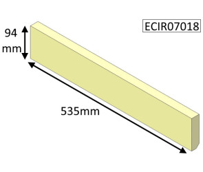 ECIR07018 Parkray Lower Rear Brick  |  Aspect 7 (Non Eco) WOOD